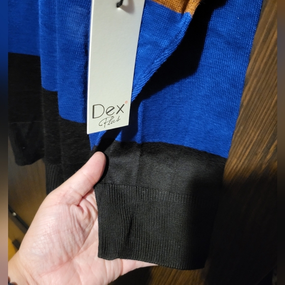 Dex Four Colour Stripped Size: 3X Long Sleeve top - Picture 5 of 7